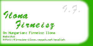 ilona firneisz business card